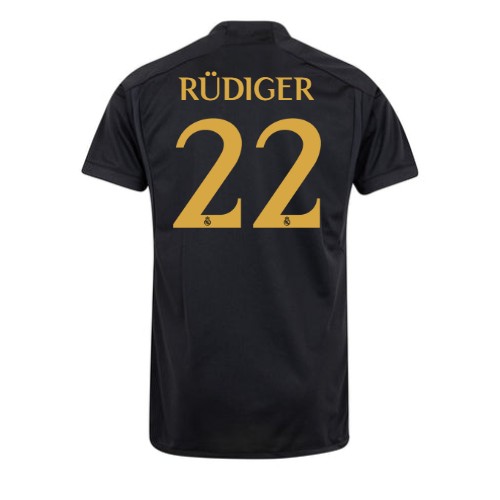 Maillot de foot Real Madrid Antonio Rudiger #22 Troisième 2023-24 Manches Courte
